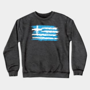 Greek flag Crewneck Sweatshirt